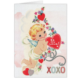 愛天使の赤いハートのxoxo