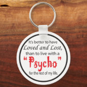 愛失ったし |離婚キーチェーン キーホルダー (正面)