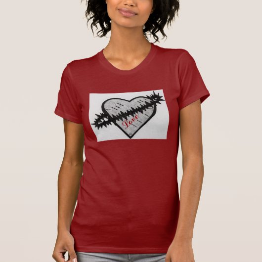 愛女性のワイシャツ Tシャツ (正面)