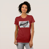 愛女性のワイシャツ Tシャツ (正面フル)