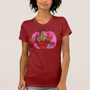 愛女性小柄いTシャツを使って Tシャツ
