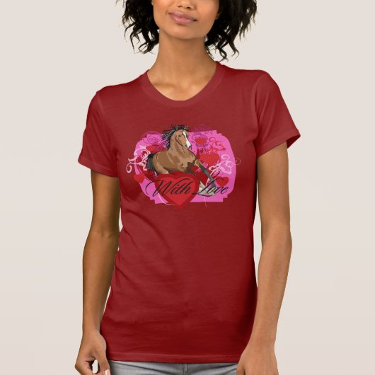 愛女性小柄いTシャツを使って Tシャツ (正面)