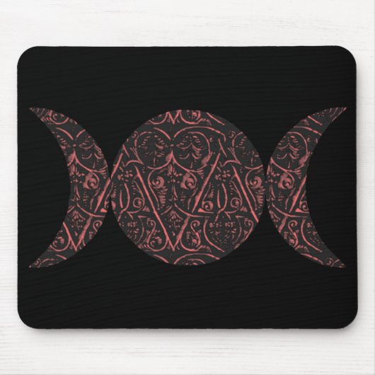 愛女神の黒の背景のmousepad マウスパッド (正面)