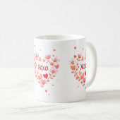愛好家のためのXOXO コーヒーマグカップ (正面右)