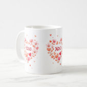 愛好家のためのXOXO コーヒーマグカップ (正面左)