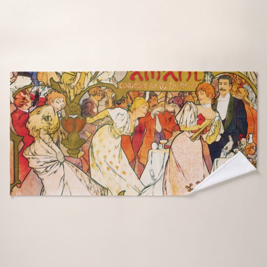 愛好家、アルフォンスミュシャ バスタオル (バスタオル)
