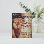 愛妻への愛らしい手紙、素敵なプレゼント 招待状 (スタンド正面)