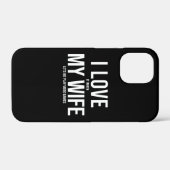 愛妻家のユーモア溢れるアートギフト Case-Mate iPhoneケース (裏面 (横))