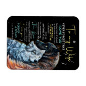 愛妻家 | 私の妻へ、決して忘れないで。愛している マグネット (横)