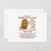 愛娘をあなたに託しました ポストカード (正面/裏面)