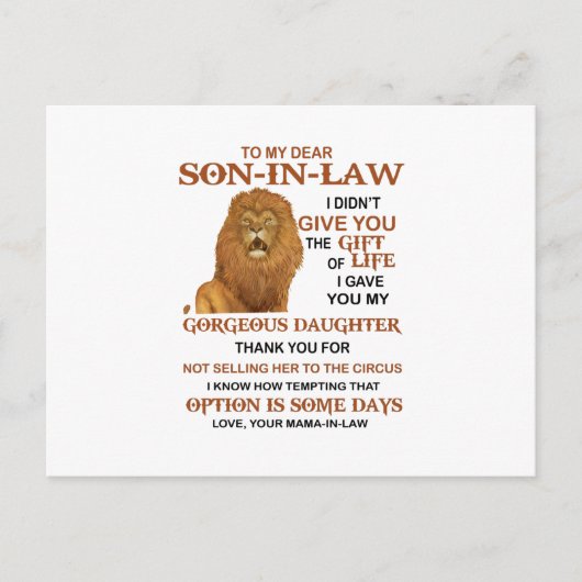 愛娘をあなたに託しました ポストカード (正面)