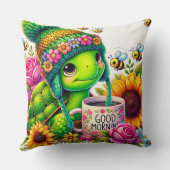 愛嬌のある亀、マグカップ クッション (裏面)