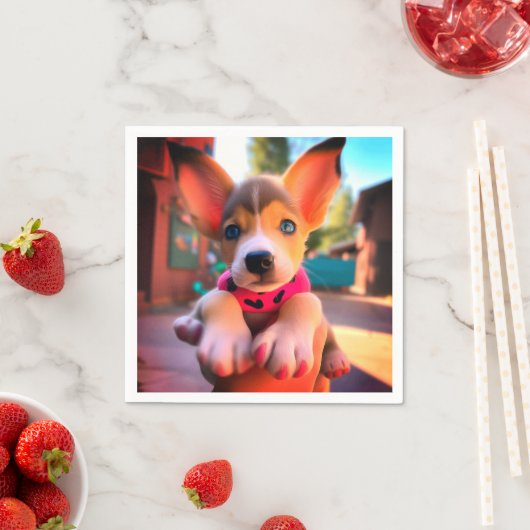 愛子犬 スタンダードカクテルナプキン (インサイチュ)