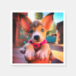 愛子犬 スタンダードカクテルナプキン