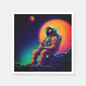 愛宇宙飛行士 スタンダードカクテルナプキン (正面)