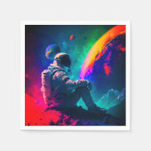 愛宇宙飛行士 スタンダードカクテルナプキン (正面)