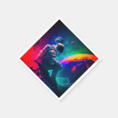 愛宇宙飛行士 スタンダードカクテルナプキン (角)