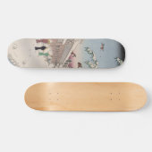 愛宕下養父車線雪景色日本の美術 スケートボード (横)