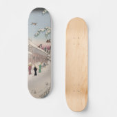 愛宕下養父車線雪景色日本の美術 スケートボード (正面)