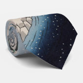 愛宕下養父車線雪景色日本の美術 ネクタイ (ロール)