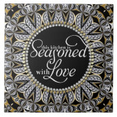 愛家の装飾の台所との種族のろうけつ染めの季節 タイル (正面)