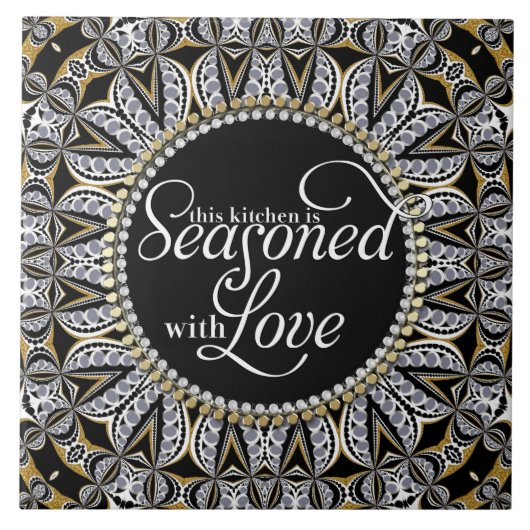 愛家の装飾の台所との種族のろうけつ染めの季節 タイル (正面)