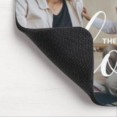 '愛'家族カスタムの写真と名前をカスタムする マウスパッド (コーナー)