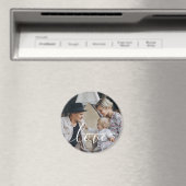 '愛'家族カスタムの写真と名前をカスタムする マグネット (インサイチュ (食洗機))