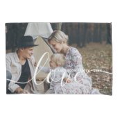 '愛'家族カスタムの写真と名前をカスタムする 枕カバー (正面)