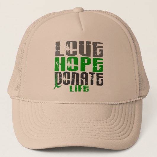 愛希望は生命Tシャツ、ギフト、及び服装を寄付します キャップ (正面)