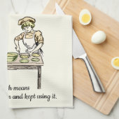 愛平均と作られて私はおもしろいなスプーンを舐めました キッチンタオル (四つ折り)