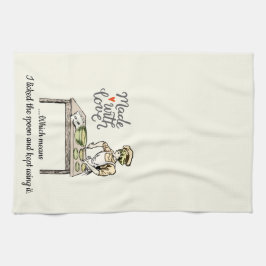 愛平均と作られて私はおもしろいなスプーンを舐めました キッチンタオル