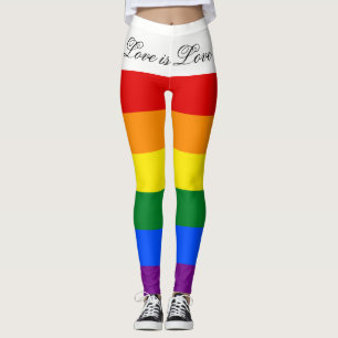 愛平等の虹の旗LGBTのレズビアンゲイプライド レギンス