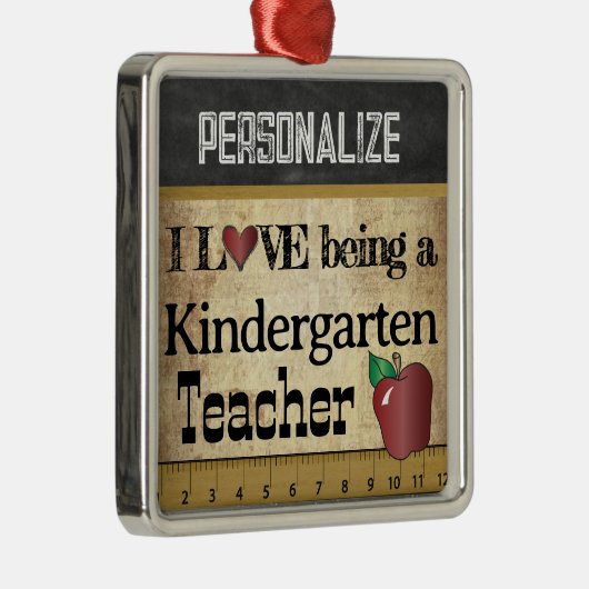 愛幼稚園先生 |ヴィンテージ メタルオーナメント (右)