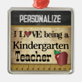 愛幼稚園先生 |ヴィンテージ メタルオーナメント (正面)