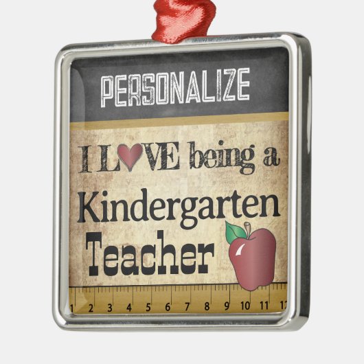 愛幼稚園先生 |ヴィンテージ メタルオーナメント (左)