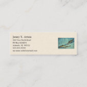 愛広重の魚色日本のプリント スキニー名刺 (裏面)