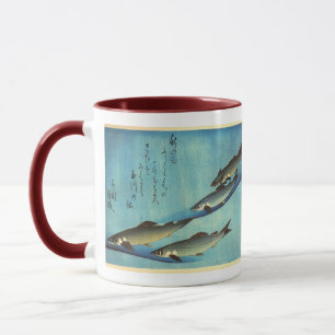 愛広重の魚色日本のプリント マグカップ