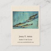 愛広重の魚色日本のプリント 名刺 (正面)