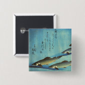 愛広重の魚色日本のプリント 缶バッジ (正面&裏面)