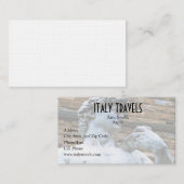 愛引用文のデイヴィッドのフィレンツェの彫像 名刺 (正面/裏面)