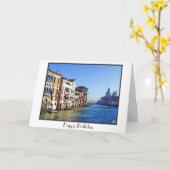 愛引用文のベニスの大運河 カード (黄色い花)