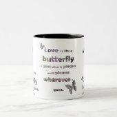 愛引用文のマグ ツートーンマグカップ (中央)