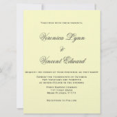 愛引用文のヴィンテージの結婚式招待状 招待状 (裏面)