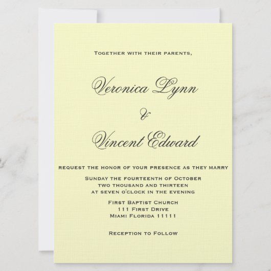 愛引用文のヴィンテージの結婚式招待状 招待状 (裏面)