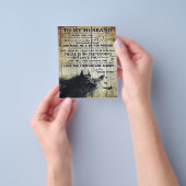 愛引用文を夫に |夫の手紙へ | チラシ (手)