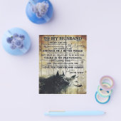 愛引用文を夫に |夫の手紙へ | チラシ (シングル)