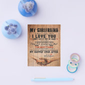愛引用文ガールフレンドのためのガールフレンド誕生日ギフト チラシ (シングル)