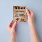 愛引用文夫ギフトアイディア夫誕生日 チラシ (手)