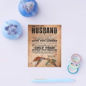 愛引用文夫ギフトアイディア夫誕生日 チラシ (シングル)